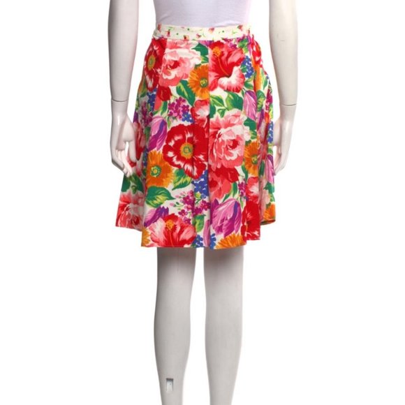 D&G Floral Print Knee Length Skirt - Picture 2 of 14